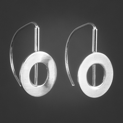 Sterling Silver "Cirque" Earrings.