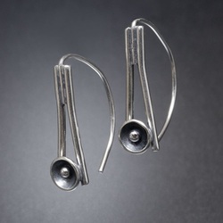 Sterling Silver "Dapped" Earrings.