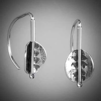 Studio Q Sterling Silver "Leaves" Earrings.